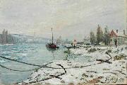 Alfred Sisley Effect of Snow at Saint Cloud oil